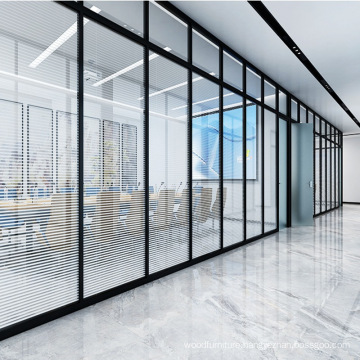 Conference Hall Commercial Soundproof Office Soundproof Glass Room Divider Office Partitions With Aluminum